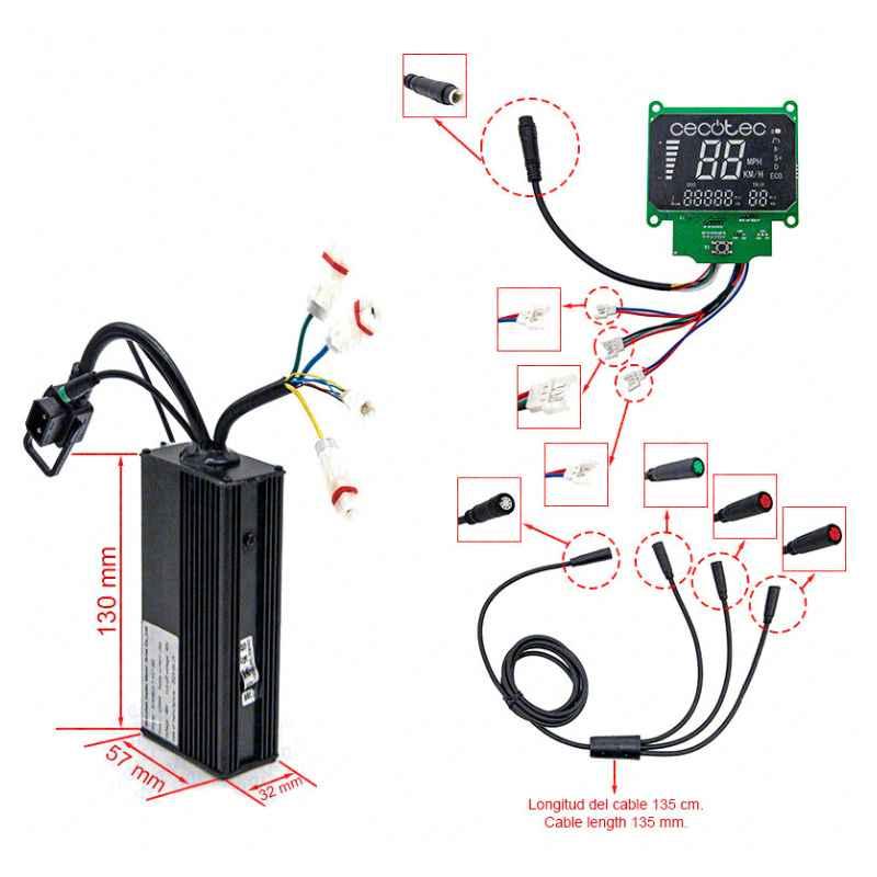 kit-contoladoa-+-pantalla-48v-1200w-para-cecotec-bongo-z-conector-c18 -las-palmas-tenerife-canarias-patineteros-2