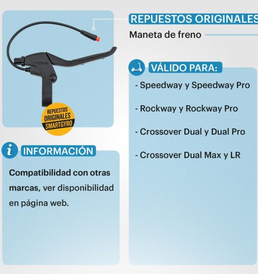 maneta-freno-izquierda-sensor-speedway-rockway-crossover-las-palmas-tenerife-canarias-patineteros-2