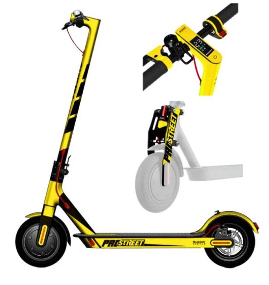 vinilo-patinete-xiaomi-prostreet-amarillo-las-palams-gran-canaria-santa-cruz-tenerife-fuerteventua-lanzarote-la-palma-canarias