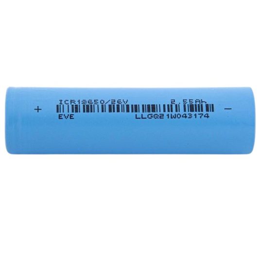 celda-Li-ION-EVE-ICR18650-26V-2550mAh–7.65A-las-palmas-gran-canaria-santa-cruz-tenerife-fuerteventura-lanzarote-graciosa-la-palma-gomera-el-hierro-canarias